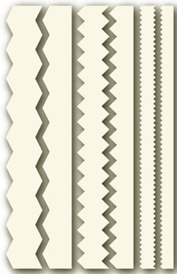 Technique Tuesday - Technique Tiles - Zig Zag Baseboards  (sold individually)